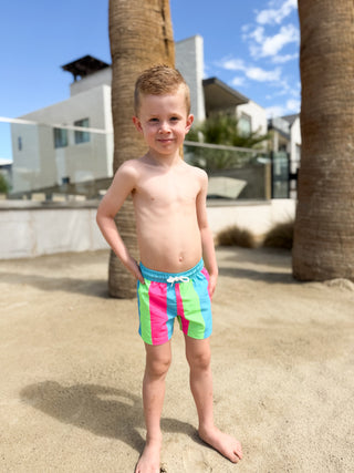 Mini Hang Ten Shorts | Endless Summer Stripe