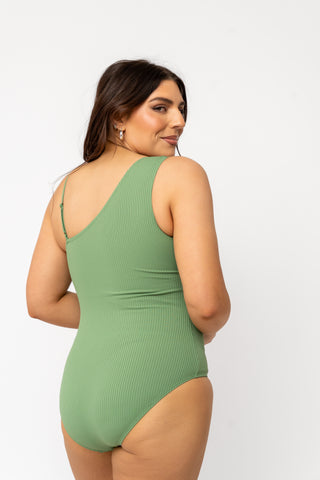Ripple One Piece | Dark Sage