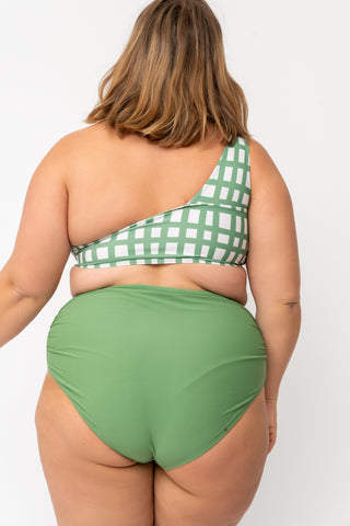 Drift Top | Dark Sage Plaid