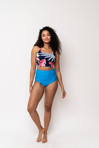 Destination Top | Blue Wave Floral