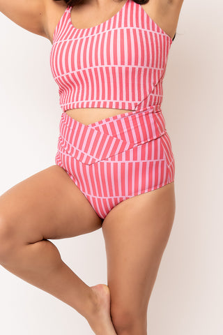 Vacationer Bottom | Pink Stripe