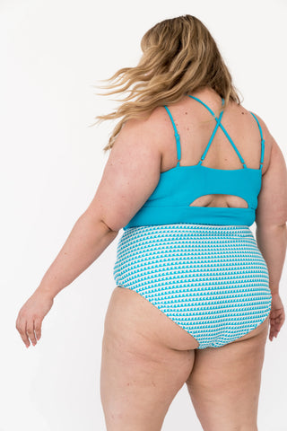 Leisure Reversible Bottom | Aquamarine Wave