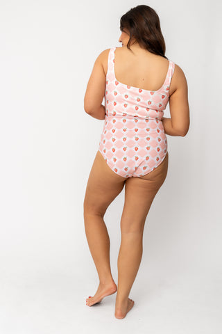 Leisure Reversible Bottom | Strawberry Check