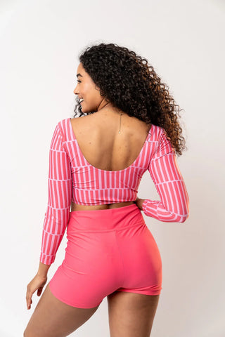 Surfer Top | Pink Stripe