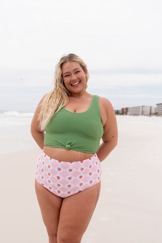 Leisure Reversible Bottom | Strawberry Check