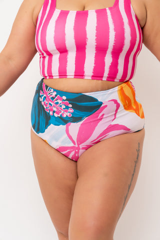 Leisure Reversible Bottom | Floral Fusion/Hibiscus