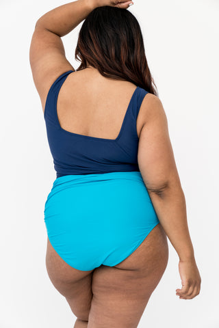 High Rise Barefoot Bottom | Aquamarine