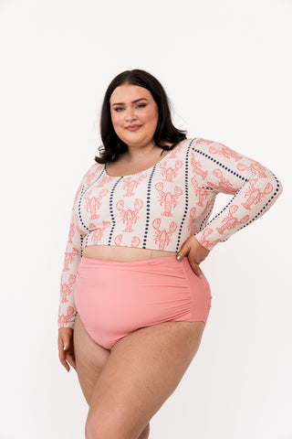 High Rise Barefoot Bottom | Pink Pearl