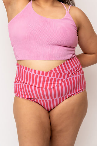 Vacationer Bottom | Pink Stripe