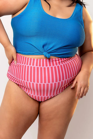 Leisure Reversible Bottom | Pink Stripe