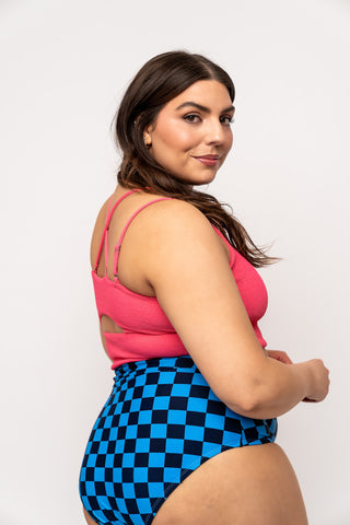 Vacationer Bottom | Blue Check