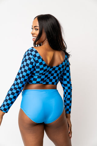 Surfer Top | Blue Check