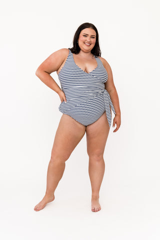 Palm Beach One Piece | Navy Wave