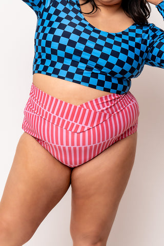 Vacationer Bottom | Pink Stripe