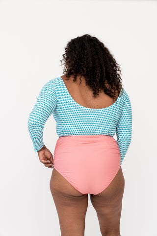 High Rise Barefoot Bottom | Pink Pearl