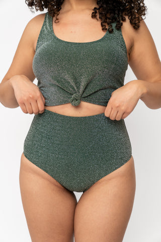 Wave Bottom | Emerald Shimmer