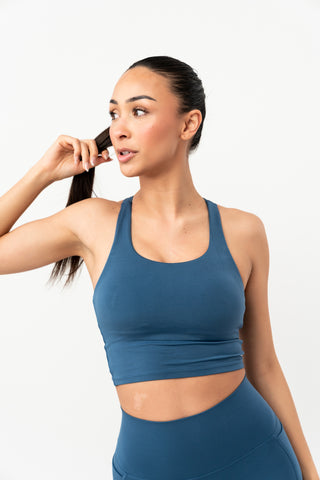 Performance Sports Bra | Deep Blue