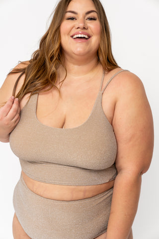 Wave Bottom | Champagne Shimmer