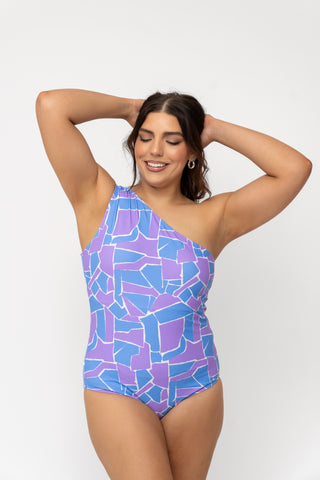 Journey One Piece | Geometric Purple & Blue