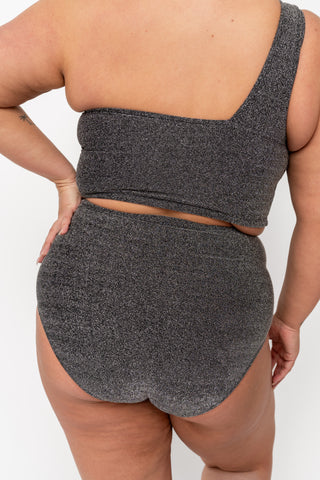 Wave Bottom | Black Shimmer