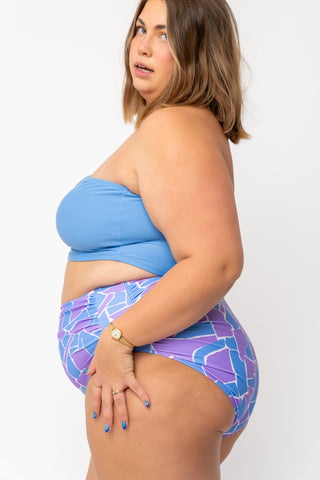 Barefoot Bottom | Geometric Purple & Blue