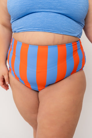 Leisure Reversible Bottom | Blue Orange Stripe