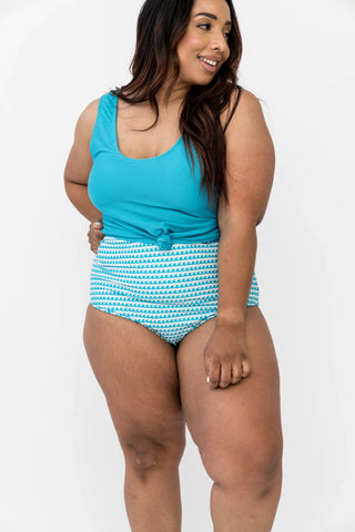 Leisure Reversible Bottom | Aquamarine Wave