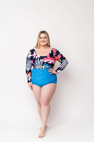 Surfer Top | Blue Wave Floral