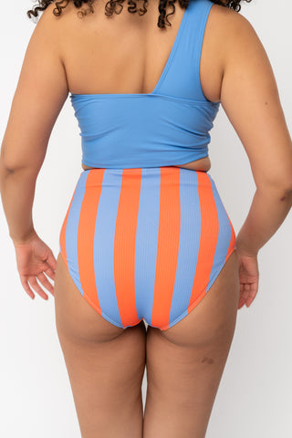 Wave Bottom | Blue Orange Stripe