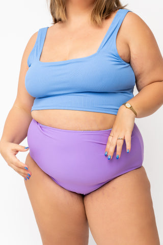 Leisure Reversible Bottom | Geometric Purple & Blue