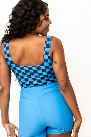 Coast Top | Blue Check