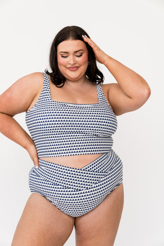 Vacationer Bottom | Navy Wave