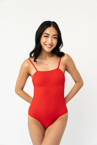 Shoreline One Piece | Poppy Red