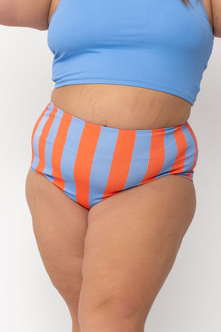 Wave Bottom | Blue Orange Stripe