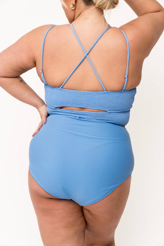 Leisure Reversible Bottom | Blue Orange Stripe