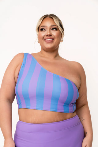 Tide Top | Purple & Blue Stripe