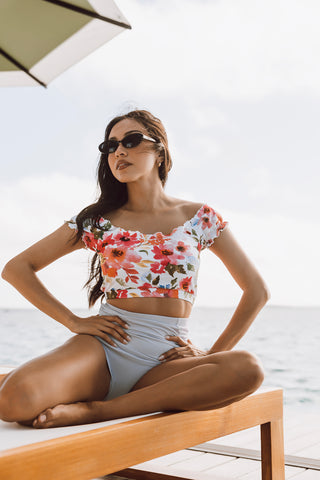 Mo'orea Top | Pink Floral