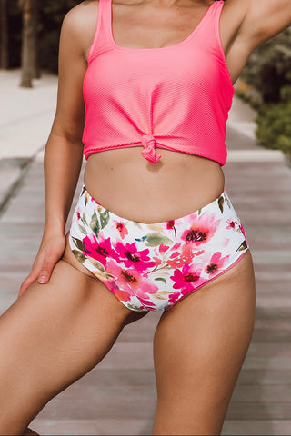 Lagoon Reversible Bottoms | Watermelon/Floral