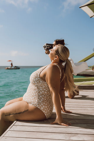 The Escape | Powder Tan Floral Print