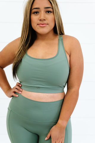 Performance Sports Bra | Willow Green