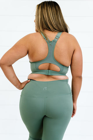 Performance Sports Bra | Willow Green