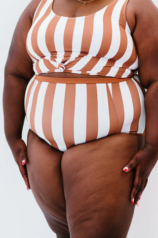 At The Beach Bottoms | Clay & White Stripes