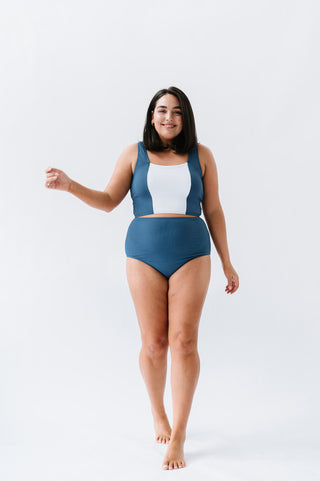 Island Colorblock Top | Deep Blue