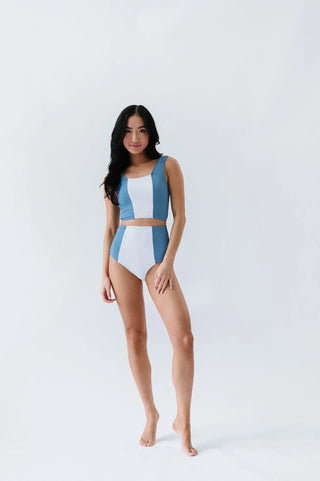 Island Colorblock Top | Surface Blue | Final Sale