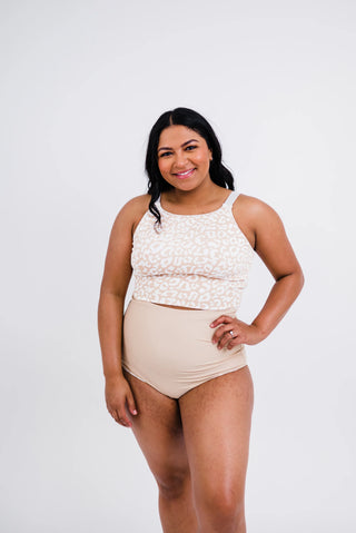 Adventurer Top | Tan Leopard Print