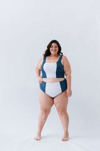 Island Colorblock Top | Deep Blue