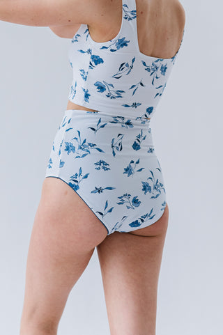 Leisure Reversible Bottom | Ocean Blue Floral