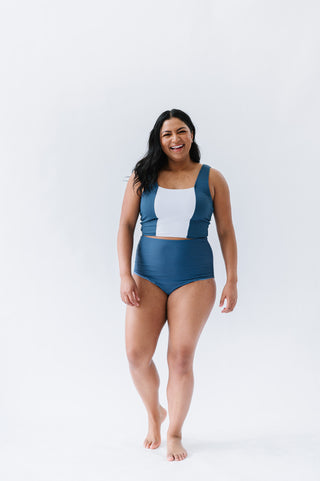 Island Colorblock Top | Deep Blue
