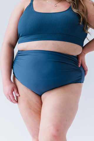 High Rise Barefoot Bottom | Deep Blue | Final Sale