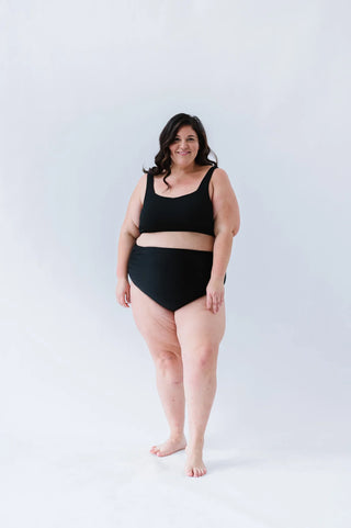 Seashell Top | Black | Final Sale